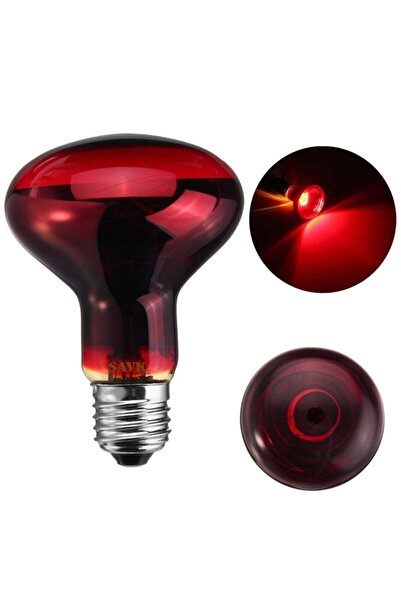 şavk 100w Isı Ampulü R95 220v Kırmızı Cam