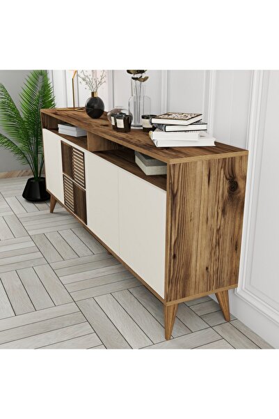 Variant Mobilya Milan Konsol  Ceviz / Krem