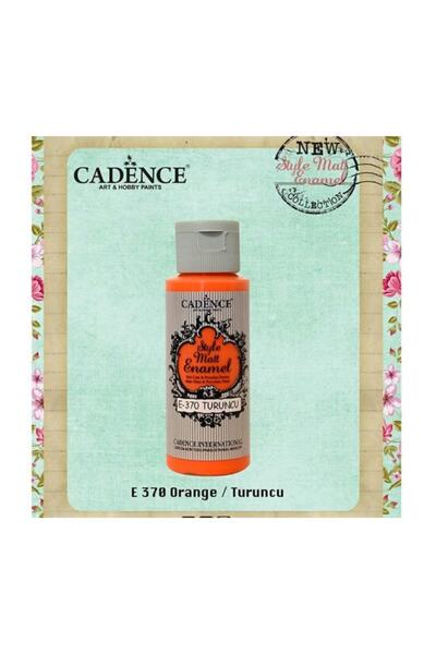Cadence E-370 Style Matt Enamel Cam & Porselen Boyası 59 Ml. E-370 Turuncu