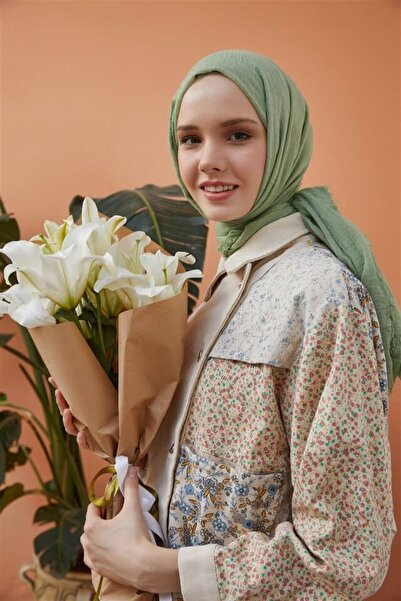 Şalland Bürümcük Ada Çayı Rengi Şal