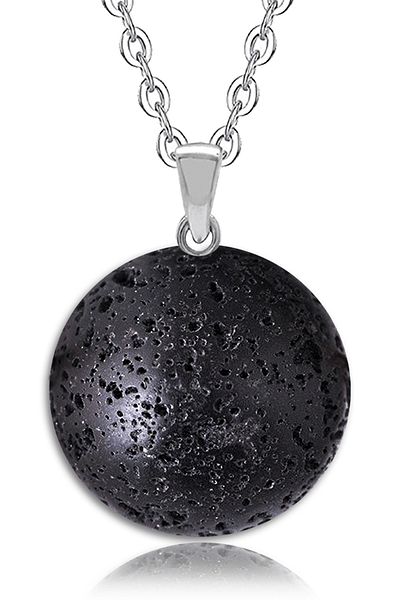 Tesbih Atölyesi Certified Natural Volcanic Tuff Lava Stone Necklace