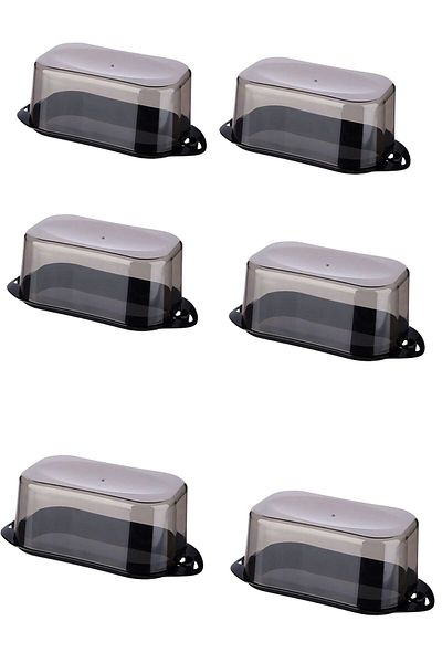 Buffer ® 6 Pieces Lockable Plastic Lidded Breakfast Butter Food Cheese Bowl Food Storage Container Ap-9428