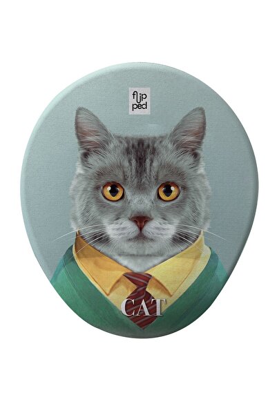 Flipped Cat Bilek Destekli Mousepad