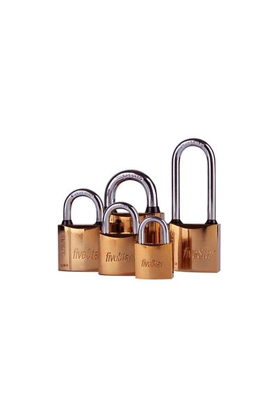 FiveStar Yellow Padlock 50 mm