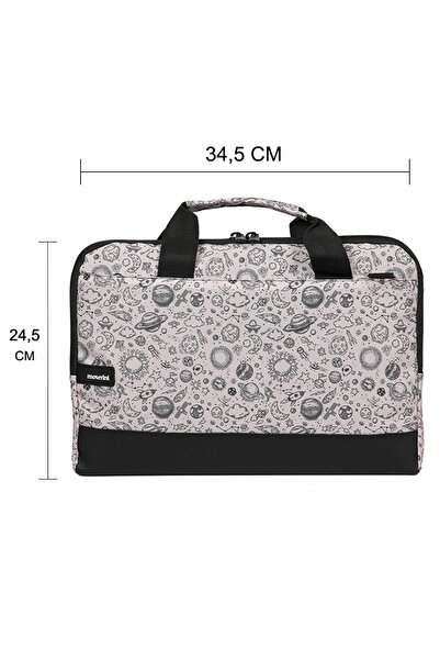 Moserini حقيبة كمبيوتر محمول Macbook Air-pro منقوشة مقاس 13 بوصة - 13.3 بوصة مع حماية للقاعدة وحزام كتف - مساحة