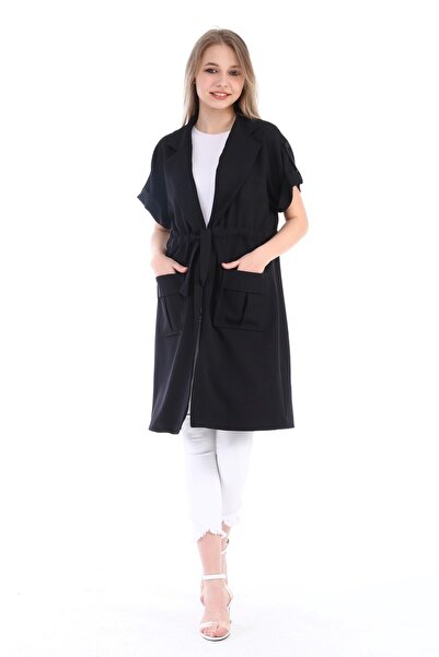 DISENTIS MODEST Guler mono, talie tunel, buzunar, epoleți, mânecă scurtă, ves...