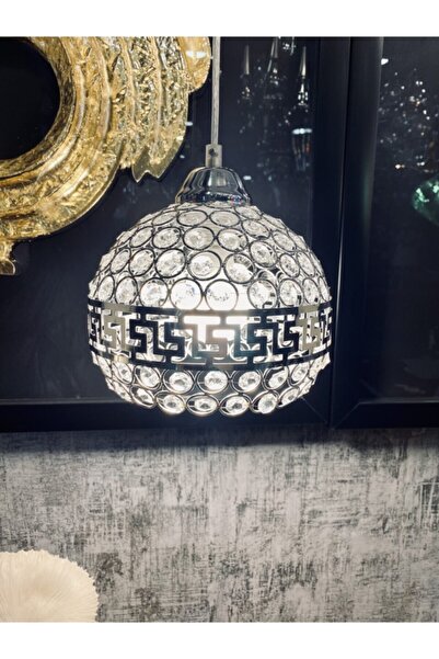 Lamba Ilker Tekli Kristal Sarkıt Avize