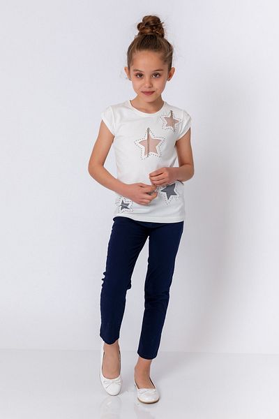 incity Girl's Navy Blue Trousers