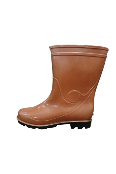 Doğan D0626-01 Unisex Black Sole Short Rain Boots