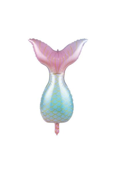 Patladı Gitti Mermaid Tail Foil Balloon - Baby Kids Party Celebration