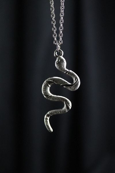 Kirpi Silver Color Snake Necklace (chain)