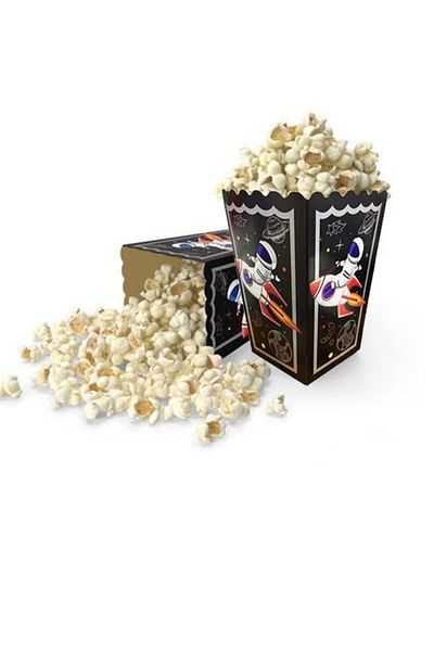 Kazanabil 8-Piece Space Themed Popcorn Box