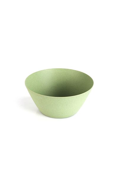 Bosphorus وعاء سلطة أخضر من الخيزران 25x25x11 سم 5 لتر