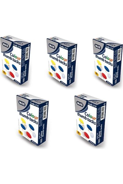 Mas 310 Colorful Pvc Coated Fastener 5 Pieces