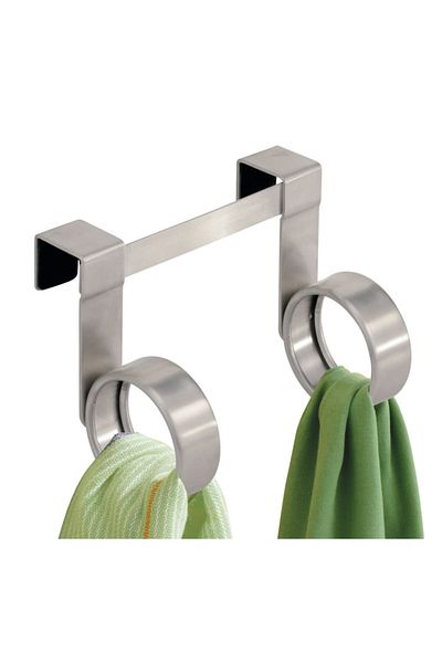 Bosphorus Cabinet Mounted Two-Compartment Towel Rack - 12x9x8cm