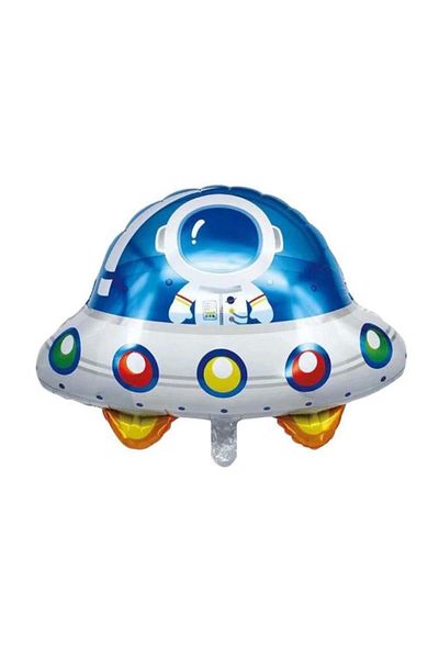 Patladı Gitti Space UFO Ship Foil Balloon - Baby Kids Party Celebration