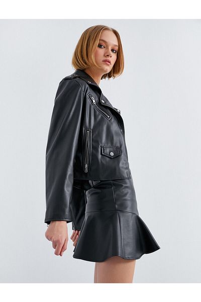 Koton Jacke - Schwarz - Regular Fit