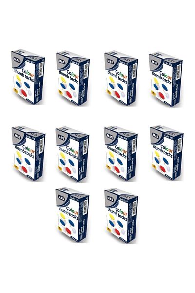 Mas 310 Colorful Pushpins (Pvc Coated) 10 Pieces