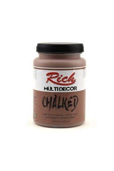 Rich Multi Decor Chalked Akrilik 250ml N:4584 Sütlü Kahve