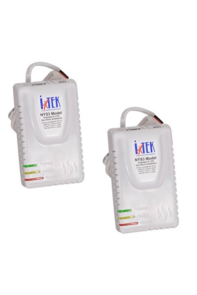 EYM 2 Adet Itek Nys-03 Model Gaz Alarm Cihazı Doğalgaz Dedektörü