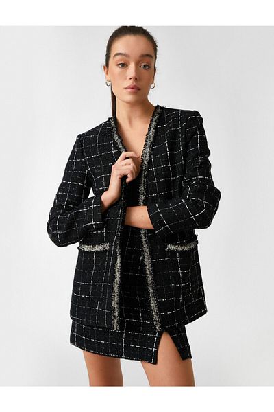 Koton Blazer - Schwarz - Regular Fit