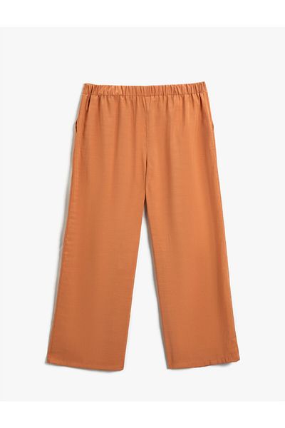 Koton Plissierte Hose mit weitem Bein