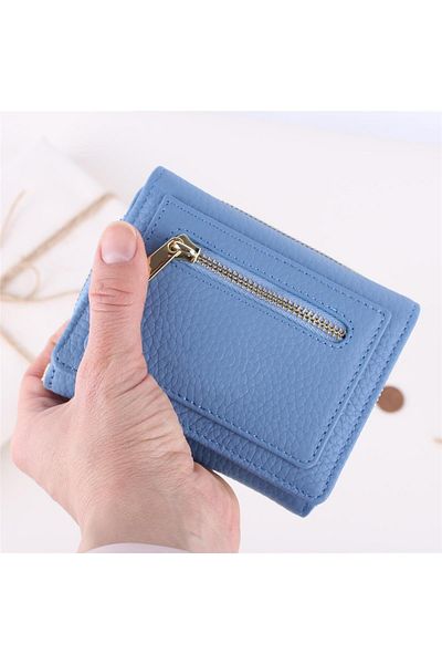 Bagacar 2744 Portofel din piele naturală Ice Blue