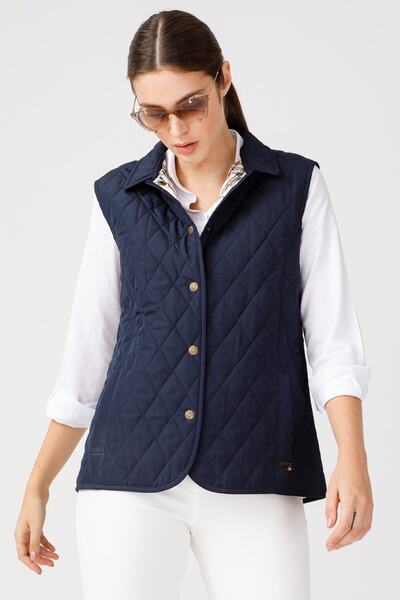Desen Triko Women's Quilted Vest