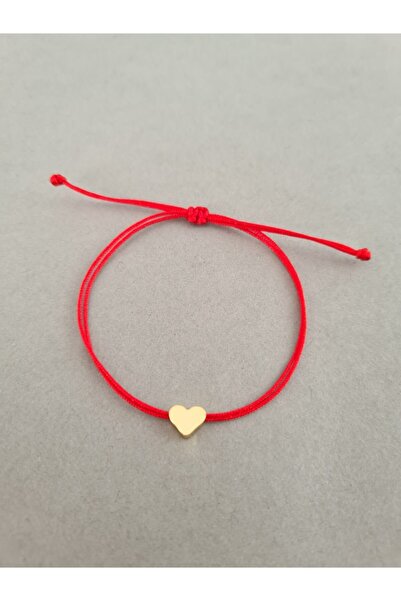 ONEPRETTYWISH Kalp Kırmızı Ip Bileklik