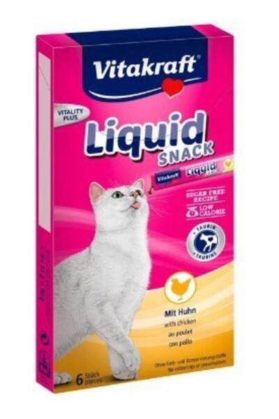 Vitakraft Premiu lichid pentru pisici cu pui si taurina 90 gr