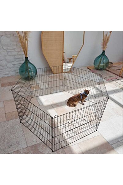 Genel Markalar Henh Metal Köpek Bahçe Çiti Orta Boy 60x54cm 6 Parçalı