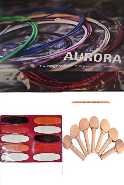 Aurora Set de sârme de legat cu mâner lung roșu 0,20 + 10 bucăți de șenile + ...