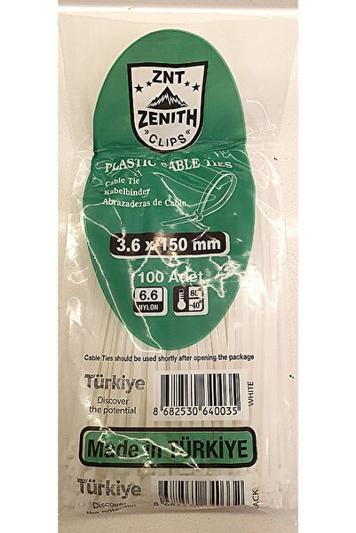 zenıth klips مشبك كابلات زينيث 3.6x150 عبوة واحدة (100 قطعة)