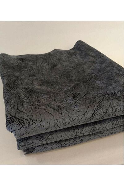marsbebek Sponge Sofa Sofa Bed Cover with Vein Pattern and Shiny Dark Gray