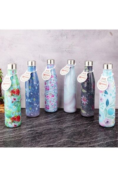Güntem Patterned Glass Flask 750 ml Thn89751 Fma190621