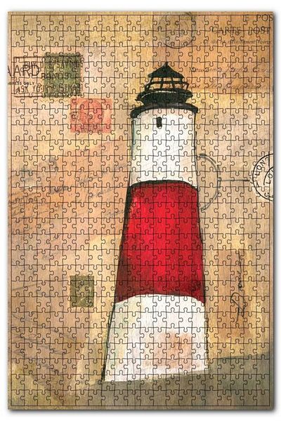 Tablomega Wooden MDF Puzzle Jigsaw Letter with Lighthouse 255 Pieces 35*50 Cm