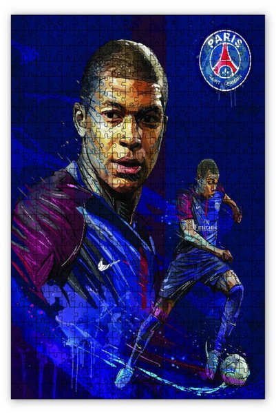 Cakapuzzle Cakasepetim Kylian Mbappe Çizim 1000 Parça Puzzle Yapboz Mdf (Ahşap)
