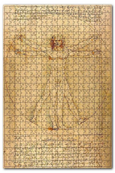 Cakapuzzle Leonardo Da Vinci Insan Anatomisi Görseli 1000 Parça Puzzle Yapboz...