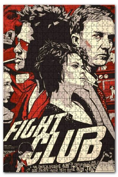 Cakapuzzle Dövüş Kulübü Fight Club Baskılı Görsel 500 Parça Puzzle Yapboz Mdf...