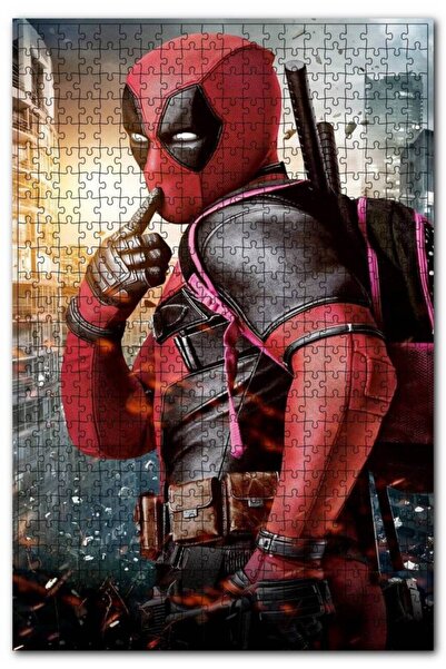 Cakapuzzle أحجية الصور المقطوعة من ديدبول آند سيتي سكيب 120 قطعة MDF (خشب)