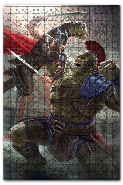 Cakapuzzle Hulk Ve Thor Gladyatör Savaşı 500 Parça Puzzle Yapboz Mdf (ahşap)