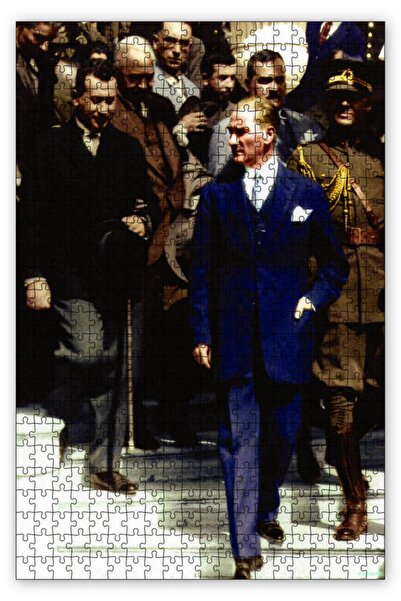 Cakapuzzle Mustafa Kemal Atatürk Beraberindeki Heyet 1000 Parça Puzzle Yapboz Mdf (ahşap)