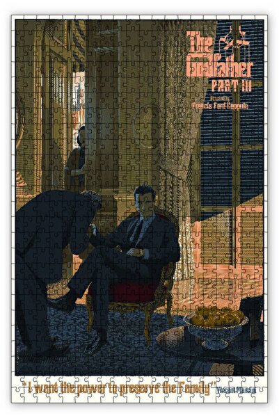Cakapuzzle The Godfather 3 1000 Parça Puzzle Yapboz Mdf (ahşap)