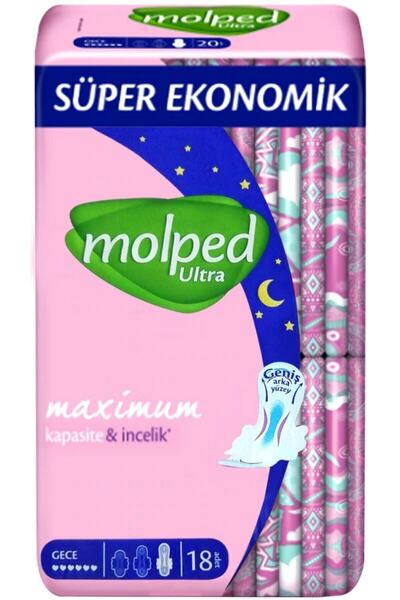 Molped Ultra Gece Süper Ekonomik 18'li 5 Adet