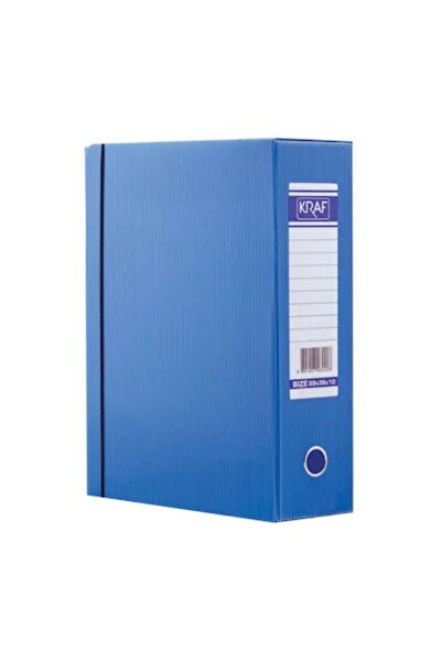 KRAF 10 Lu Paket Lastikli Klasör - Proje Kutusu - Battal Geniş