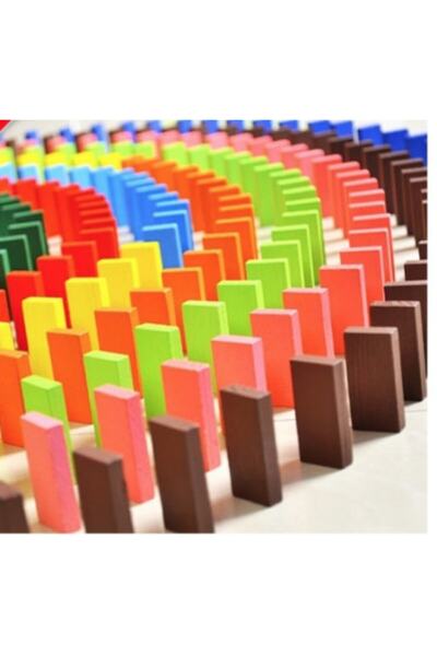 Genel Markalar J130 Ahşap 360 Parça Domino Taşı Eğlence Oyunu