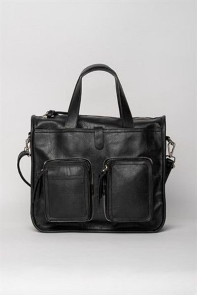 Jacquline Black Hand and Crossbody Bag