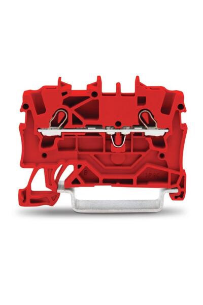 WAGO 2001-1203 2,5 mm² Kırmızı Ray Klemens