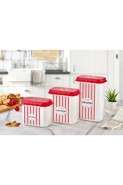 Cosiness Striped Food Container 1.7 lt