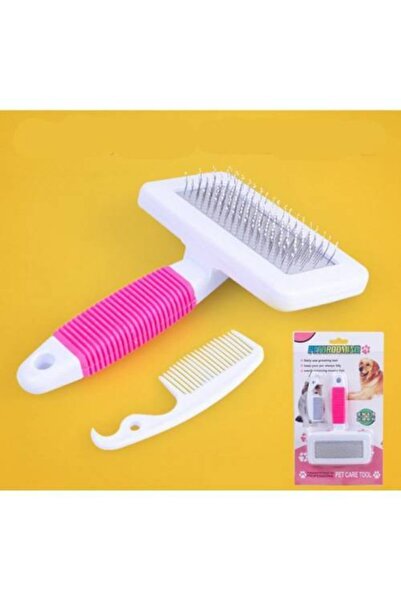Pet Grooming Cat Dog Pet Hair Combing Brush Wired Small Size Brush Comb Set